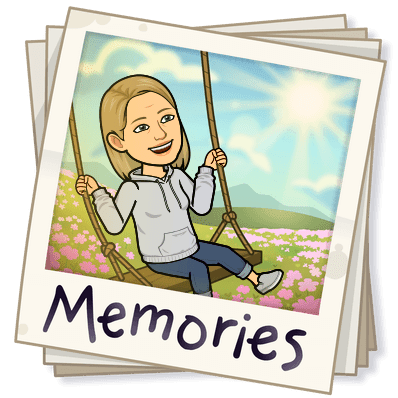 Bitmoji image of a person on a swing